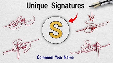 How to Create Stylish S Signature | Signature Design Tutorial with Letter S