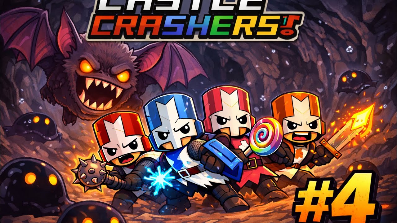 THE GIANT BAT ATTACKS | Castle Crashers EP #4