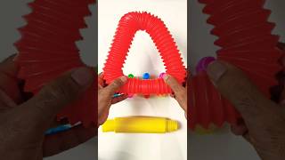Satisfying POP Tube Fidget Toy Build 🥰 15 diy #asmr #poptubesound #relaxing #diy #creative #shorts