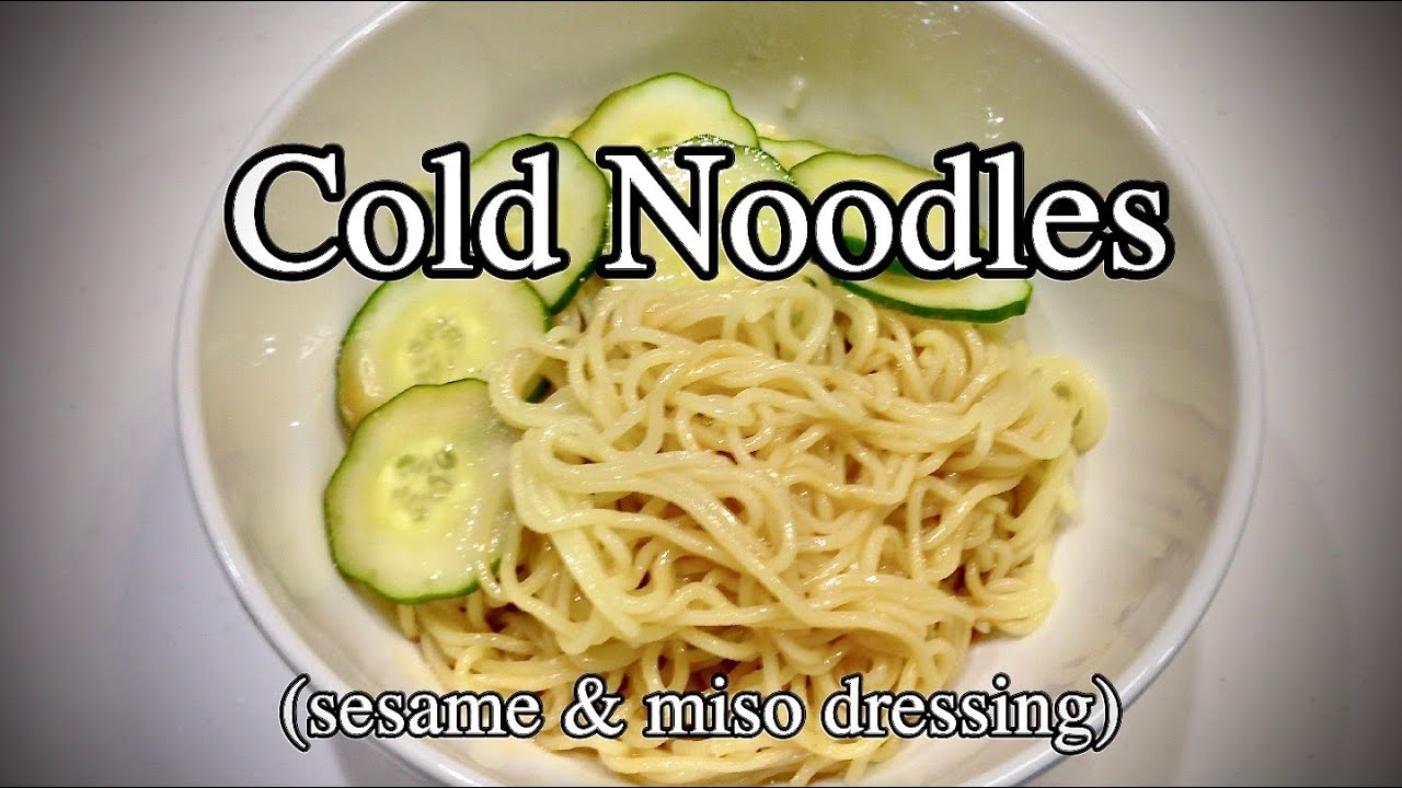 Cold Noodle (sesame & miso dressing), a market fresh noodles package for an enjoyable meal.