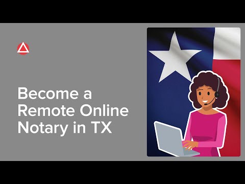 Cara Menjadi Remote online Notaris di Texas | NNA