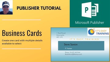 How to create business cards in Microsoft Publisher. Business Cards.