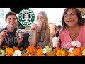 Trying STARBUCKS New Fall Drinks!