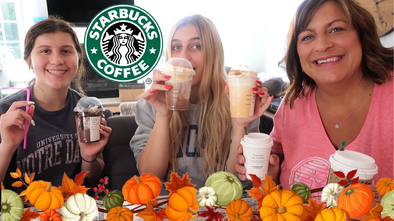 Trying STARBUCKS New Fall Drinks!