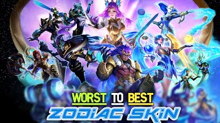 WORST TO BEST ZODIAC SKIN | MOBILE LEGENDS ZODIAC SKIN