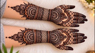 Easy Dulhan Mehndi Design ||Simple Mehndi Design ||New Mehndi Design ||Front Hand Mehndi ||Mehndi