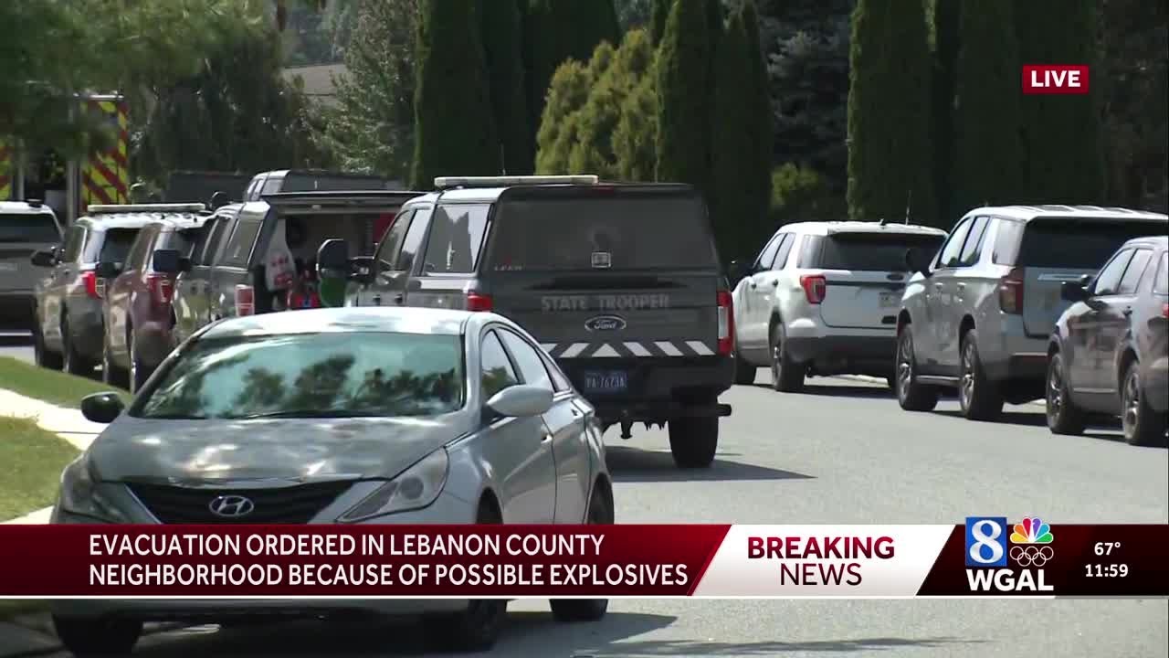 'IMMEDIATE EVACUATION': Pennsylvania State Police force evacuation in Lebanon County to remove ex...