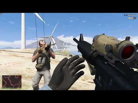 GTA 5 - Wind Farm Cartel Deal Shootout: Michael, Franklin & Trevor Rampage + Ten Star Escape