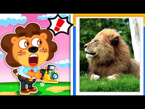 Маша и Леопольд. Реальные фотки - Мультик для детей - Lion Family на русском