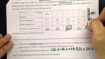 DSE04 - (13) Acids and Bases Volumetric Analysis calculation example 1