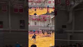 Kirtland&#39;s Ellie Spencer with the powerful kill #highschoolvolleyball #volleyballhighlights