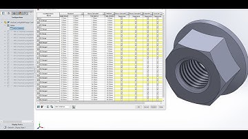 SolidWorks Configuration Tables With Equations