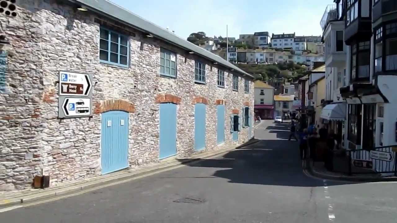 Walking down Brixham High Street