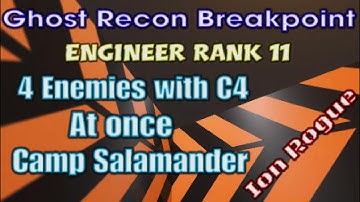 Ghost Recon Breakpoint, Engineer Rank 11, 4 enemies with C4 at once