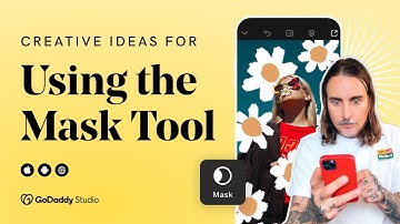 Adding GRAPHICS to photos with the MASK tool | GoDaddy Studio