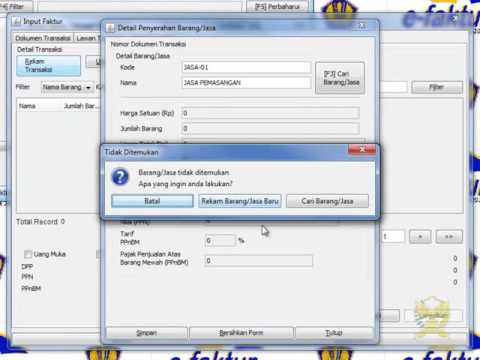Tutorial e faktur pajak keluaran 