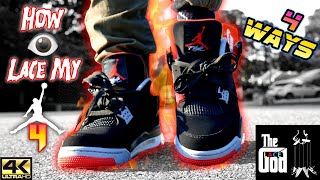 jordan 4 bred laces