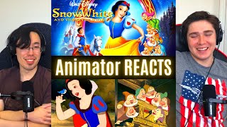 REACTING to *Snow White and the Seven Dwarfs* THIS IS ICONIC!! (First Time Watching) Animator Reacts