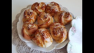 Gül Poğaça 🌹 Gül Şeklinde Poğaça Tarifi 💯 Puf Puf Yumuşacık Sade Poğaça - Katı Yağ Yok ‼️