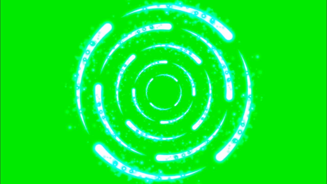Circle Moving Round Green Screen Video 4K YouTube