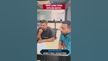 GPSC LONG TERM OFFLINE BATCH | #gpsc2025 #gpsc @Gyanacademy_gandhinagar #gyanlivegpsc