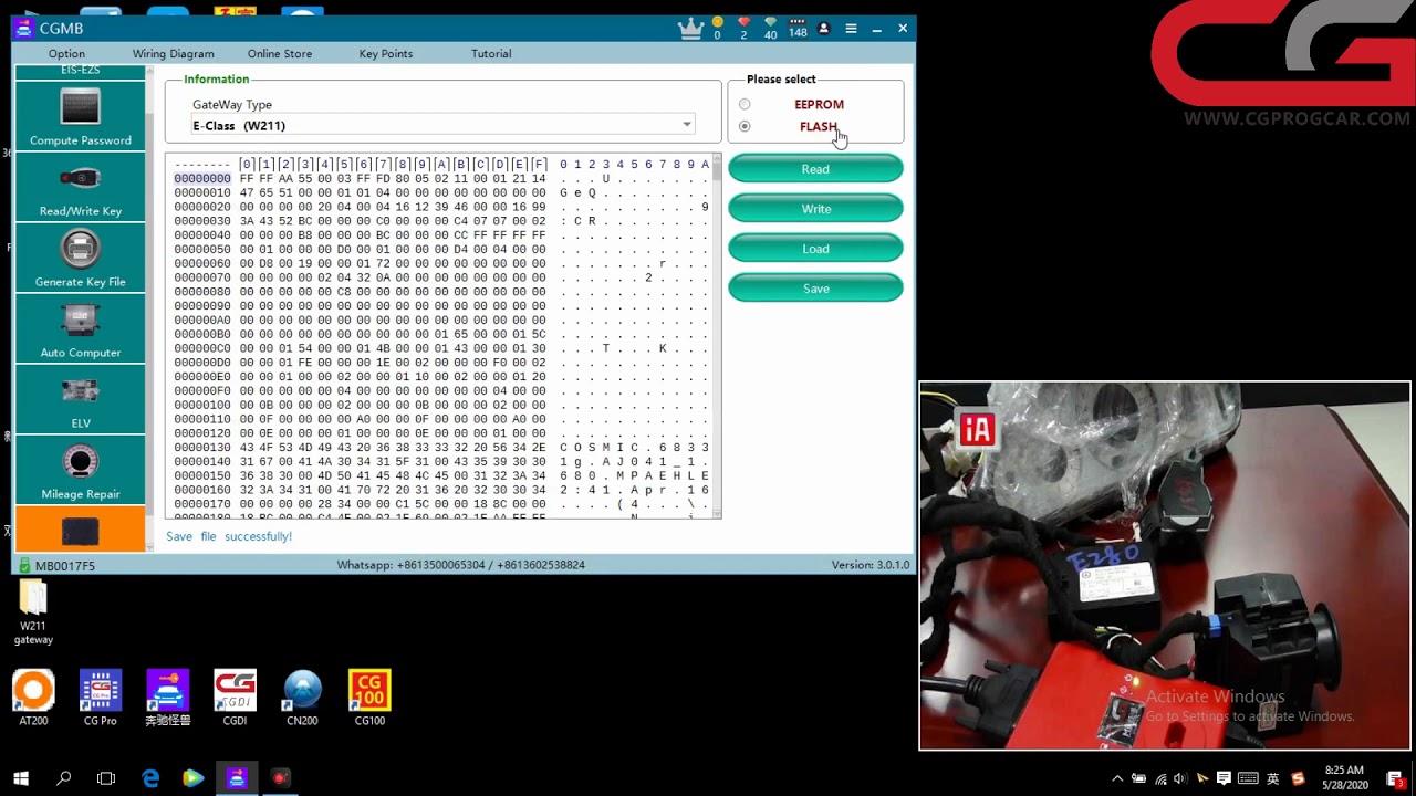 CGDI MB~W211  FBS3 mileage repair