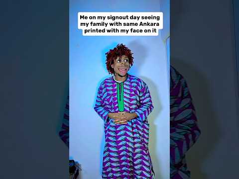 When Your Family Wears Matching Ankara With Your Face On It On Your Graduation