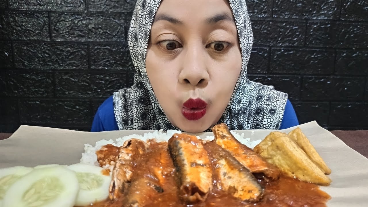 NYOBAIN MUKBANG LAOK SARDEN #mukbang #eatingsounds 