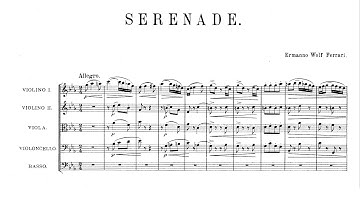 Ermanno Wolf-Ferrari – Serenade for Strings