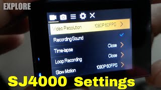 SJCAM SJ4000 Action Camera Settings for Moto Vlog
