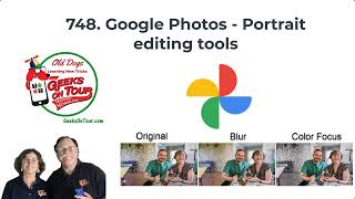 Google Photos Portrait Editing Tools Tutorial Video 748