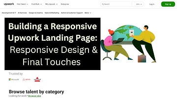 Discover The SECRET To Building A RESPONSIVE Upwork Landing Page In 2024?