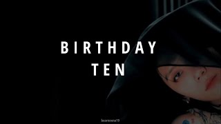 TEN (텐) - Birthday Lyrics (English Translate)