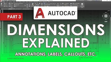 DIMENSIONS and ANNOTATIONS In AutoCAD 2023 (Part 3)