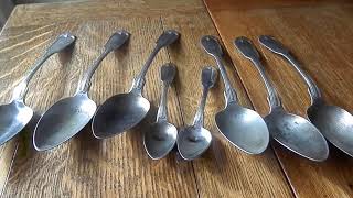 Early American Coin Silver Cutlery Found in a Rummage Bin