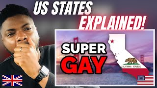 EVERY US STATE EXPLAINED IN UNDER 20 MINUTES! - Brit Reacts