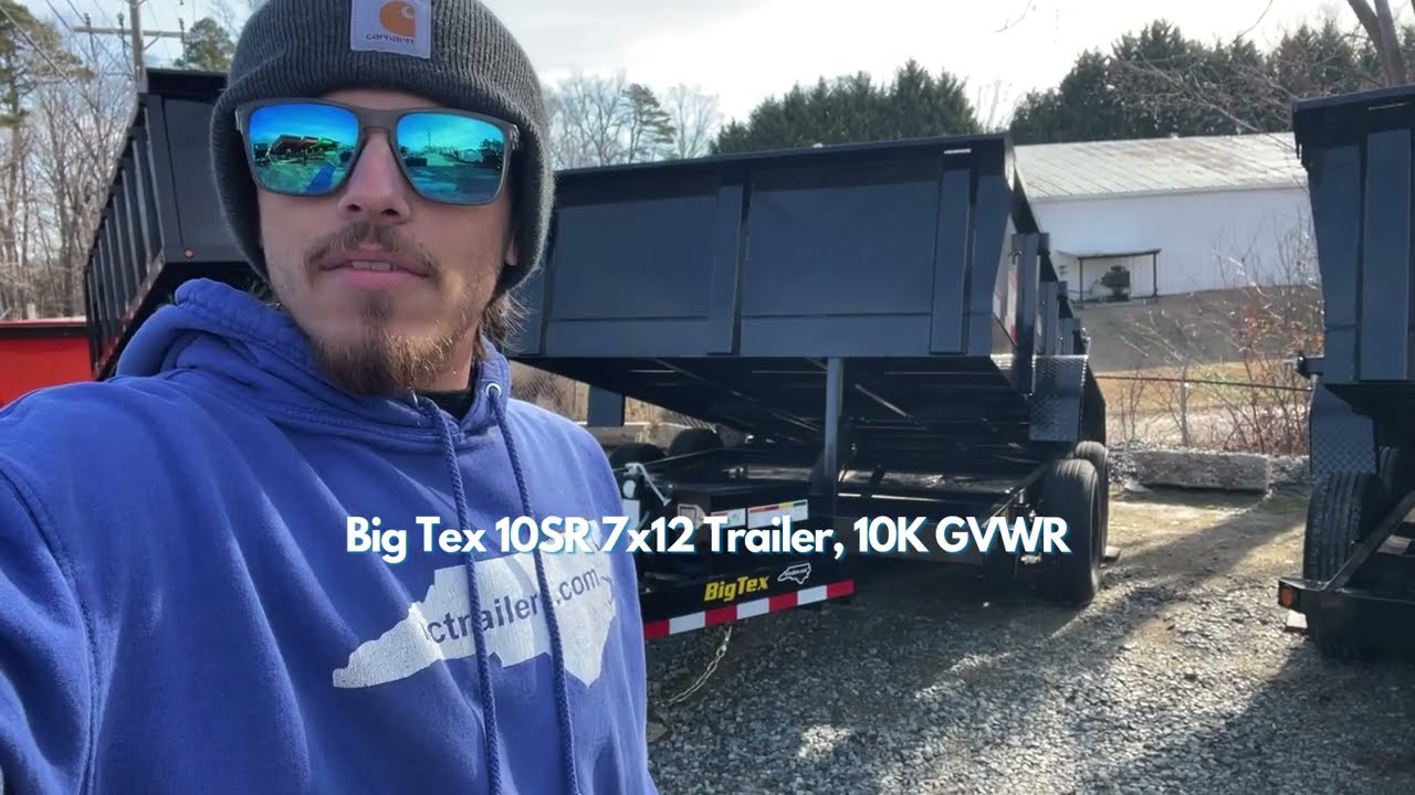 NC Trailers: Big Tex 10SR dump trailer 10K GVWR