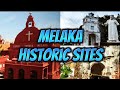 Historic sites in melaka  famosa fort  st pauls church  malaysia