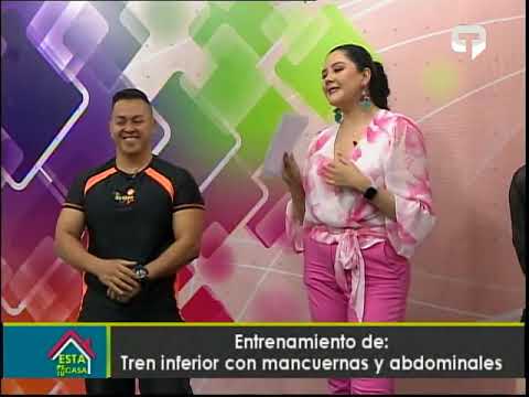 Entrenamiento de Tren inferior con mancuernas y abdominales
