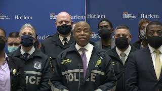 2 Cops Shot, 1 Fatally, Suspect Dead / PRESS CONFERENCE w/ Mayor Eric Adams, Police Commissioner