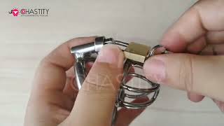 MChastity - How to Assemble Metal BDSM Penis Chastity Cage