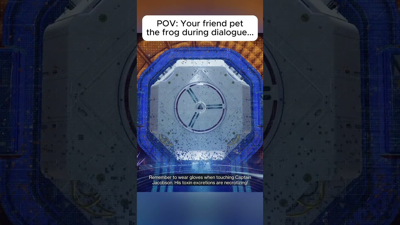 Don't pet Captain Jacobson during dialogue... 