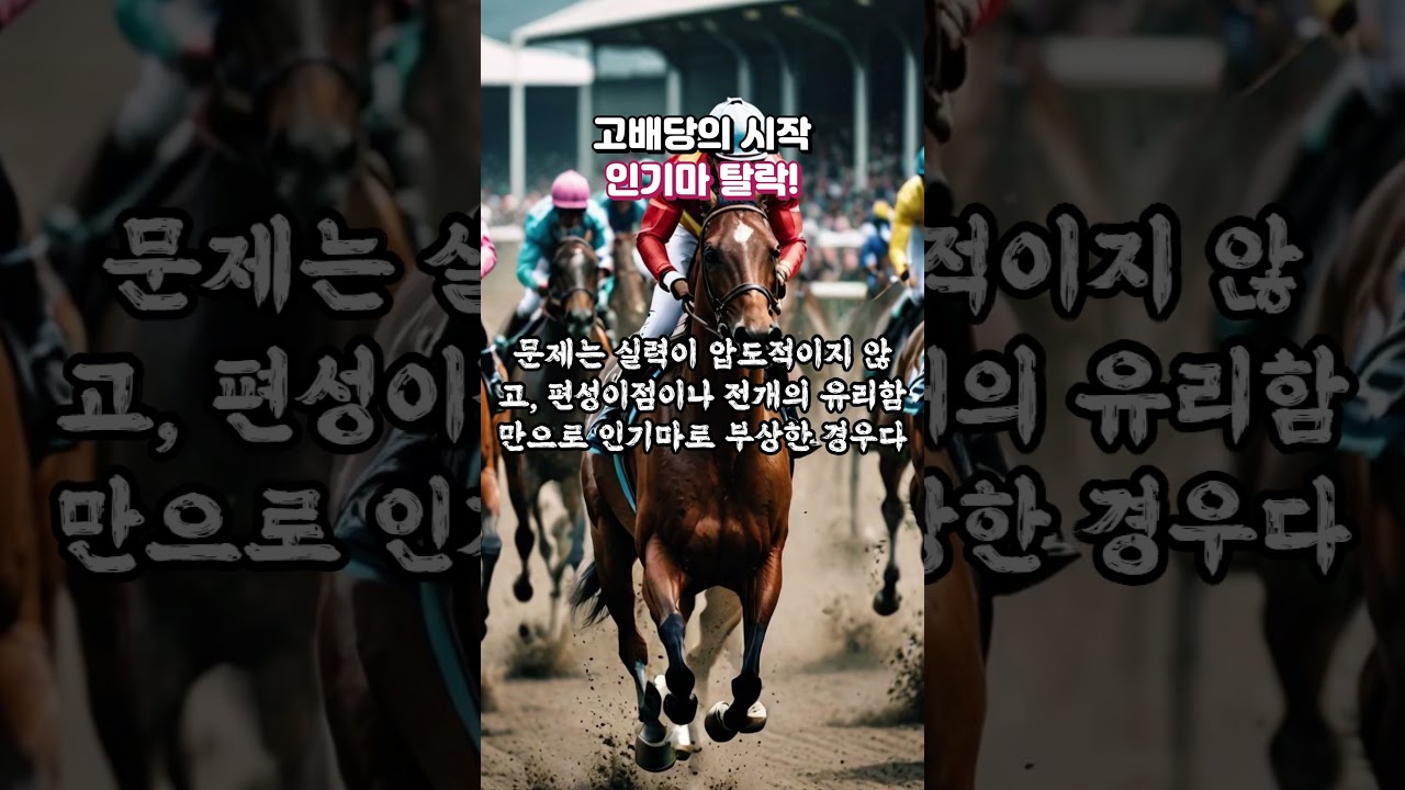 고배당의 시작! "인기마 탈락!"