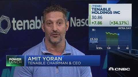 Tenable soars on IPO, CEO explains why they