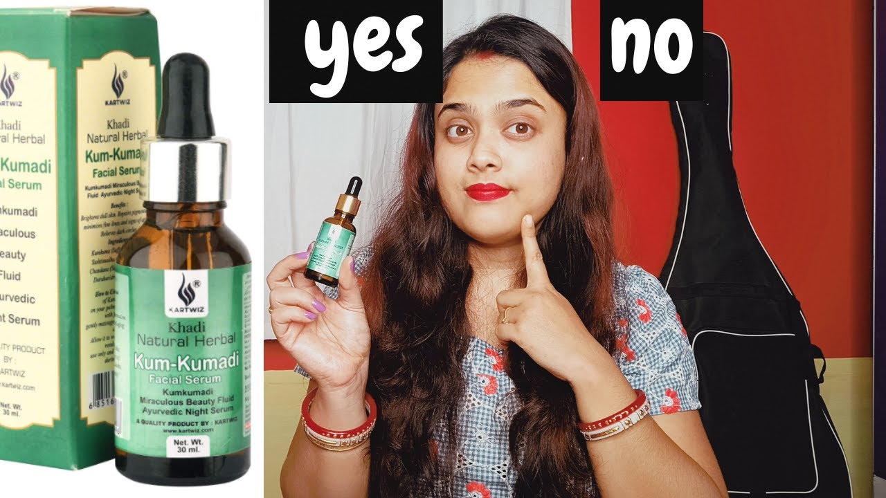 Khadi Herbal Kumkumadi facial serum review | Watch full review before use it