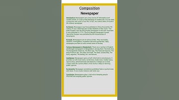 Newspaper composition || Newspaper Composition for all classes #composition