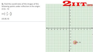 Reflection Exercise 10 Q3 Class X ICSE | IIT JEE Find the co-ordinates of the images (2, -5)