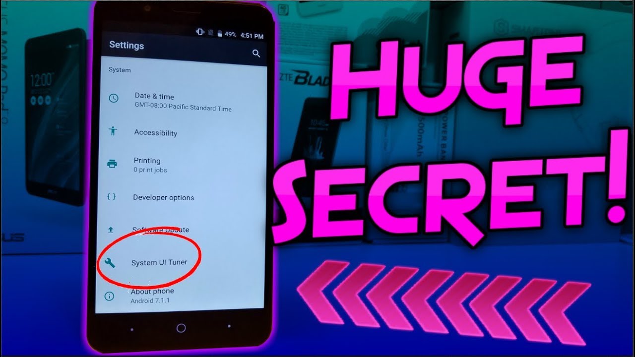 ZTE Blade Zmax | Secret UI Tuner!!! - YouTube