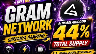 Gram Network | Airdrop Paling Gampang Mining 4 Jam Sekali | Token Langsung Bisa Dijual