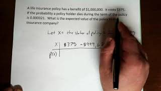 Statistics - Life Insurance Problem for Students to Try